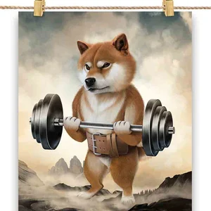 Doge with Dumbbell